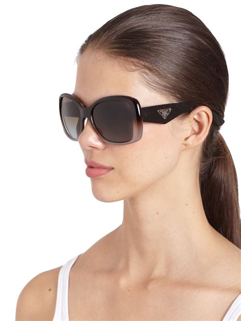 womens prada sunglasses brown